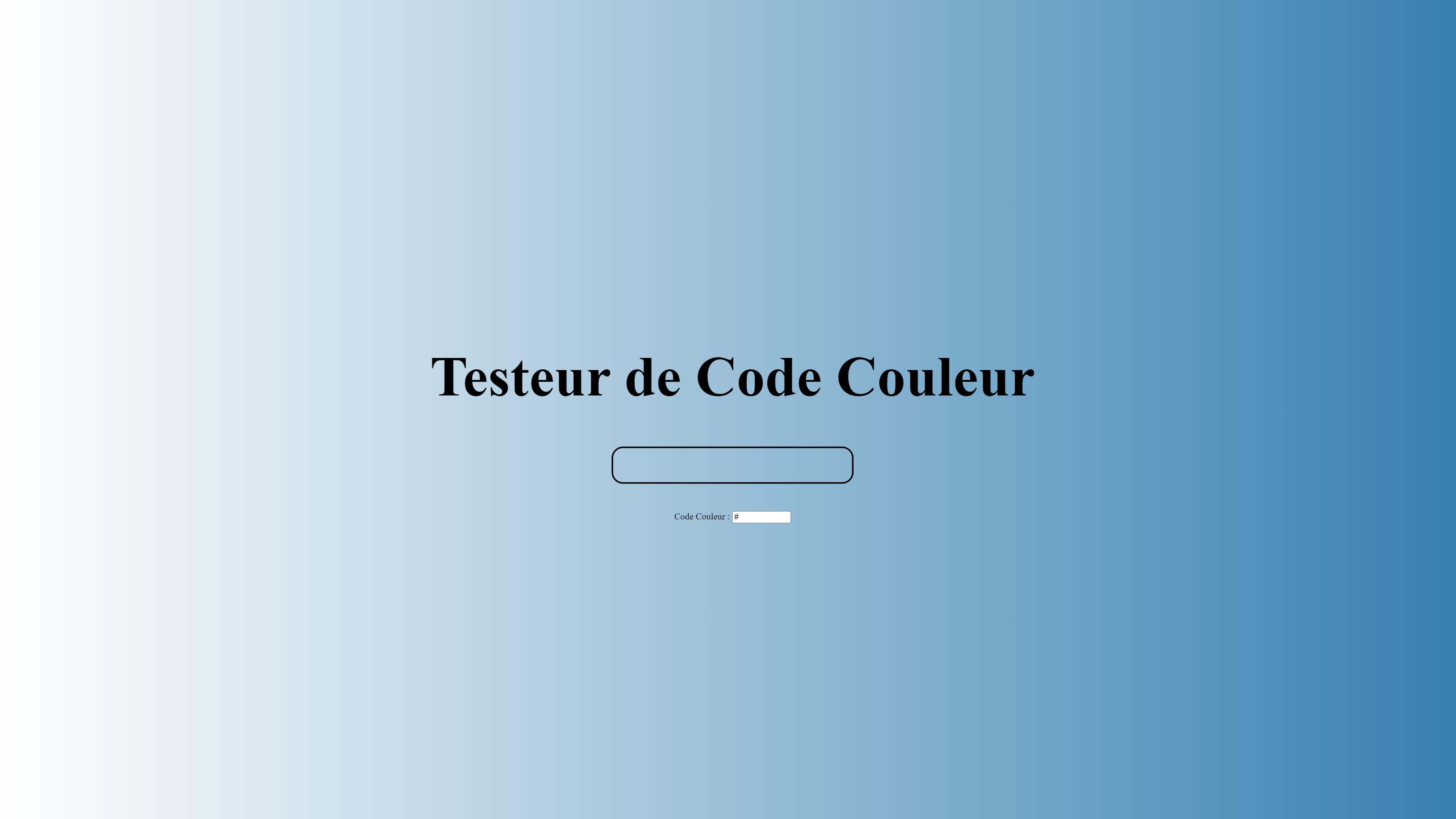 Testeur de Code Couleur
